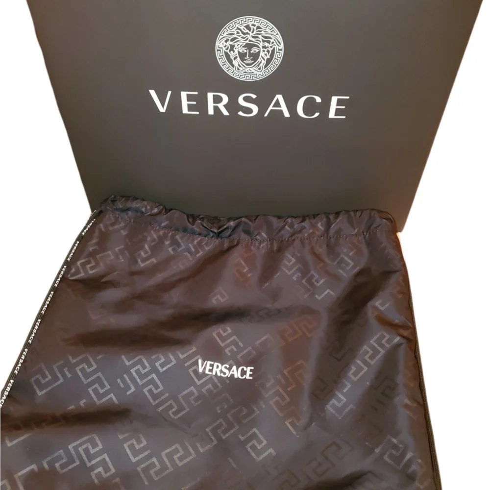 Versace Drawstring Unisex Rucksack Nylon Drawstring Bag - Picture 1 of 11